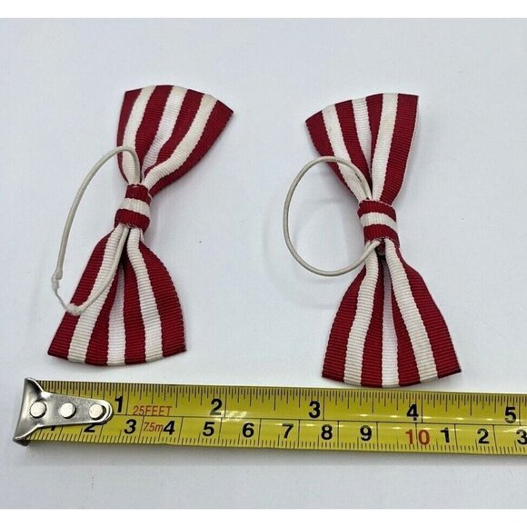 Build A Bear Red White Cheerleader Pom Poms 2 Bows Megaphone Banner Cheer - Picture 4 of 12